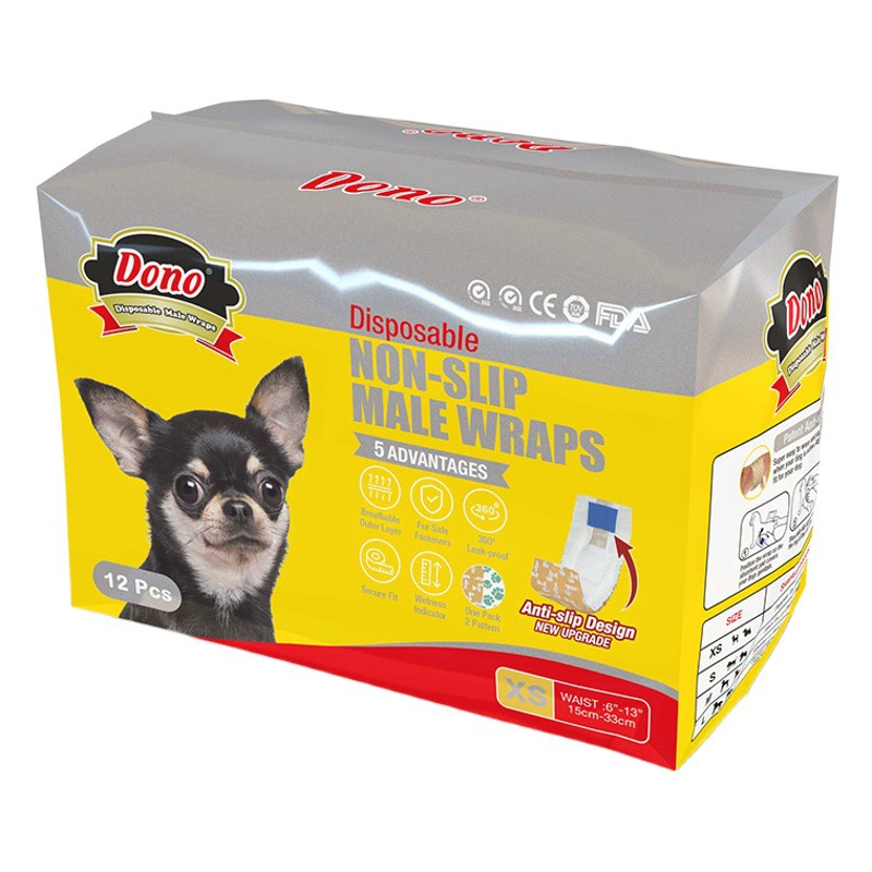 Специальные подгузники-трусики DONO'S DIARY для кобелей, противоскользящие, для периода полового созревания