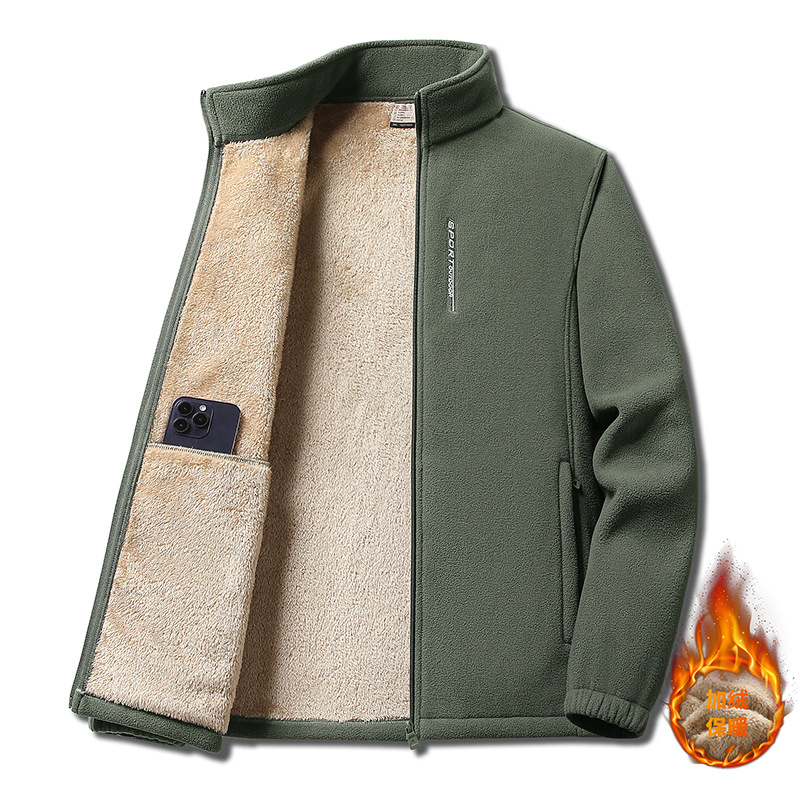 Men's Fleece Hoodie - Warm Oversized Thick Autumn Winter Jacket_voghion.com
