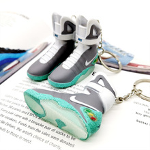 現貨AJ鑰匙扣回到未來鞋模潮流3D立體迷你籃球鞋AirMAG汽車掛件