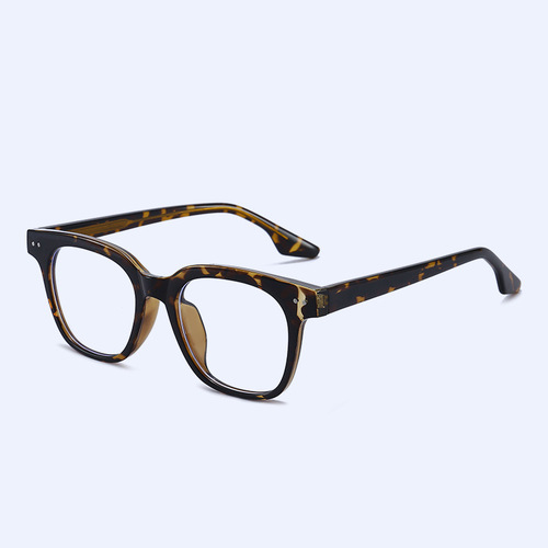 New style women's plate glasses thick frame tr90 frame integrated nose pads fashion plain frame glasses frame men's glasses frame