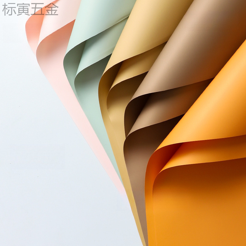 韩风初恋色欧雅纸马卡龙单色鲜花包装花束欧亚白色包花花艺材料