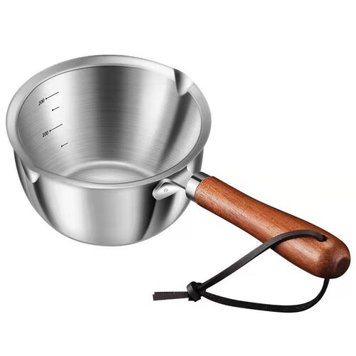 Three-layer steel oil-splashing small pot 304 hot oil-burning oil-sprinkling oil small oil pan fried egg small oil pan flat-bottomed small frying pan