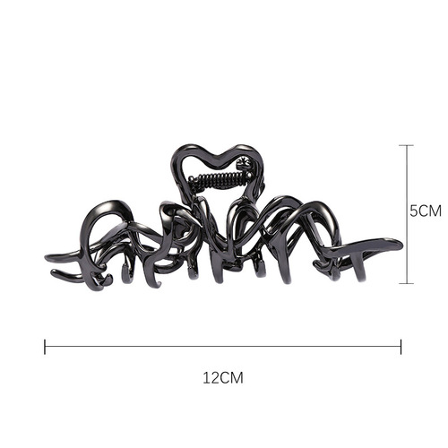 Original Liquid Line Hair Clip for Women - Large Shark Clip, Rear Hair Style, Asymmetric Claw Hair Accessory, Internet Famous Hair Accessory