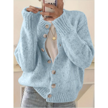 N 35176 Mixed Dot Gentle Knit Cardigan ��ɫ��������֯����