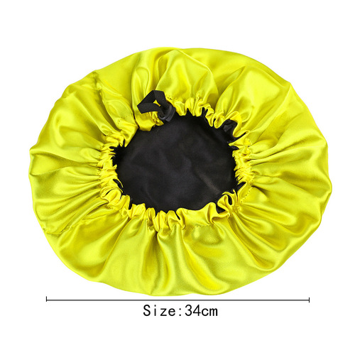 New Women's Fashion Double Layer Satin Sleep Hat for Beauty Hair Care with Adjustable Buttons Chemotherapy Hat Provided by Manufacturer