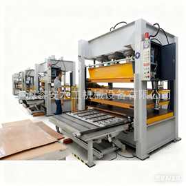 120吨热压复合机 无锡家具板贴面多层小型数控智能热压机图片视频