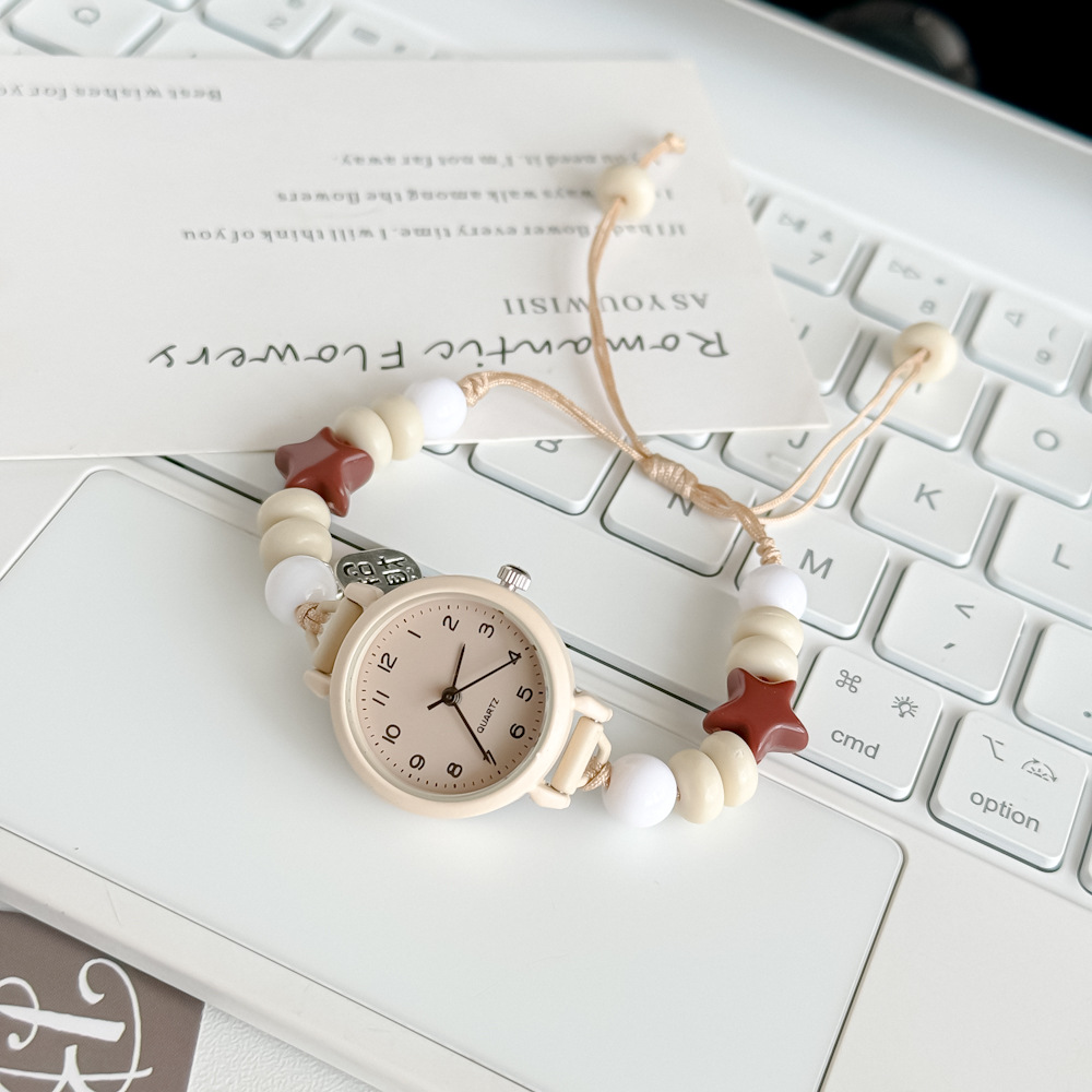 Ins Milky Lady Bestie Watch Girly Heart Small Dial Simple Forest Style Niche High Appearance