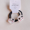 Hd4257 Cute mini panda hair circle sweet girl trumpet grabbing duckbill new tide cool new hair accessories