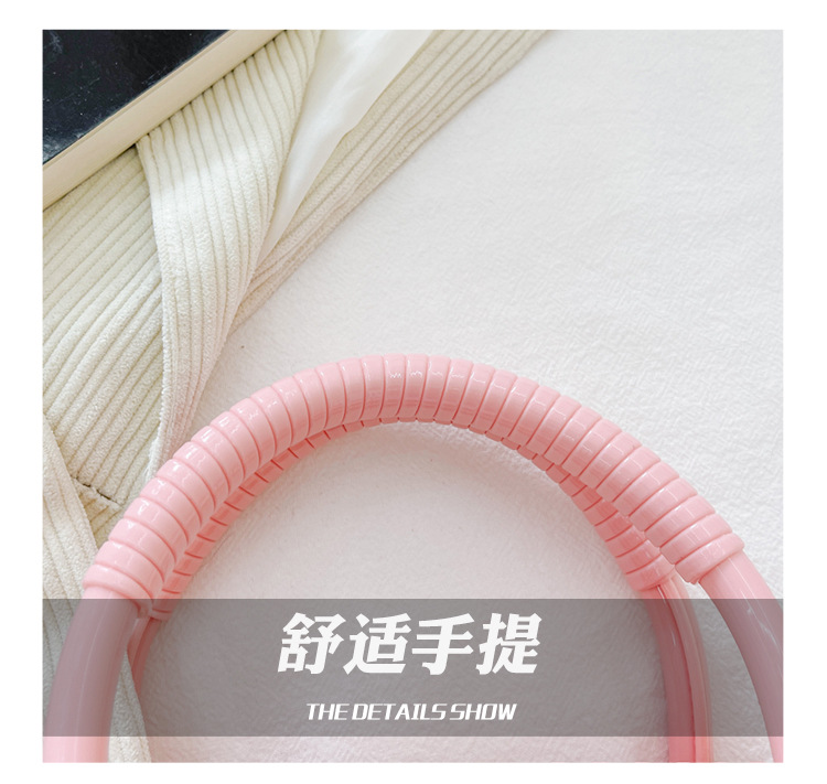 2025 New trendy and versatile crossbody mini vegetable basket jelly bag, fashionable hand-held woven bag, mini tote women's bag undefined