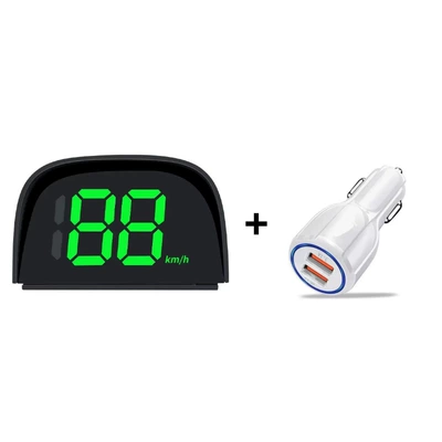 Speedlink Star Vehicle-Mounted Beidou Vehicle HUD - y05-dual-usb-green-car-speed-electronic-dog-voice-broadcast