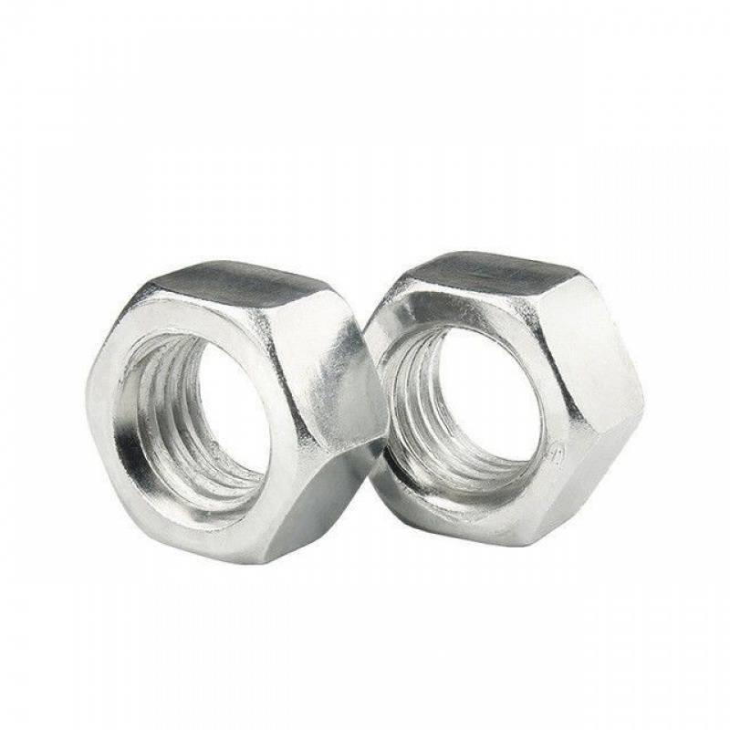 4.8级镀锌螺母六角螺帽螺丝帽4568101214161820