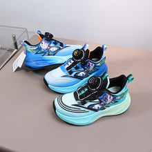 2026春秋新款儿童网鞋透气双网运动鞋亮灯男童休闲跑步鞋5453