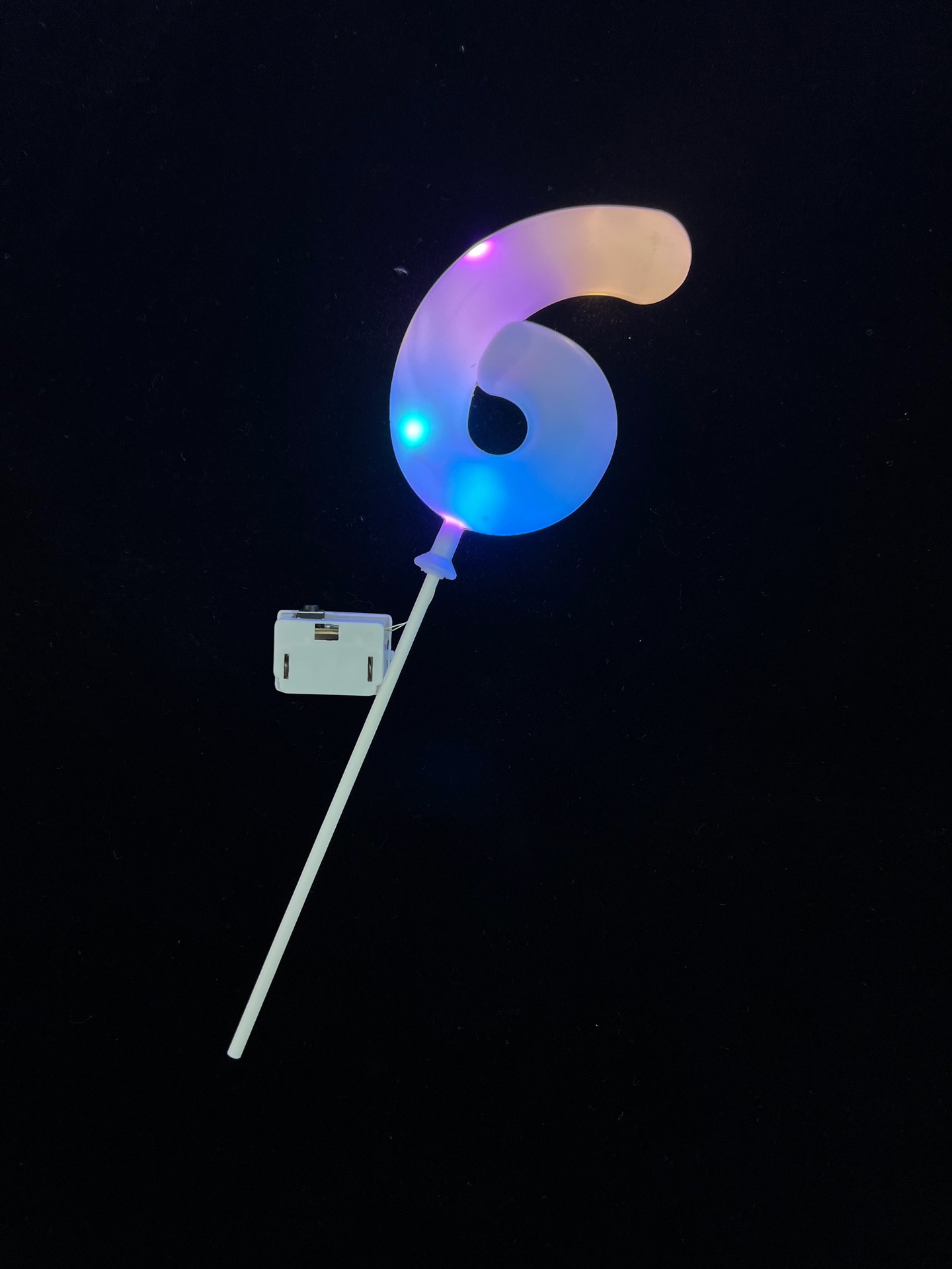 Decoración LED para torta de cumpleaños