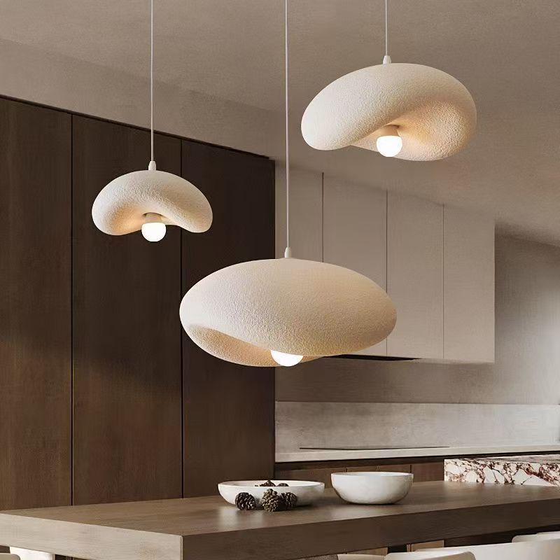 Cloud-shaped Pendant Lamp, Japanese-style Dining Room, Loft, French Cream‑toned,Personality Bar Counter, Living Room, Wabi‑sabi Style Guesthouse_voghion.com