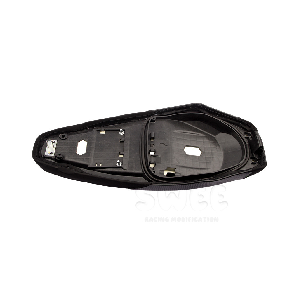 Suitable for Honda Click150/125 Modified Seat Cushion Assembly, Comfortable and Soft Backrest Seat Bag, Motorcycle Seat Bag