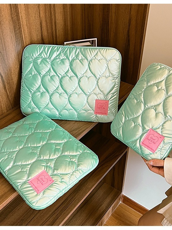 刺繍愛保護パソコンバッグipad pro 11インチタブレットバッグ14ノート収納バッグハンドバッグ|undefined
