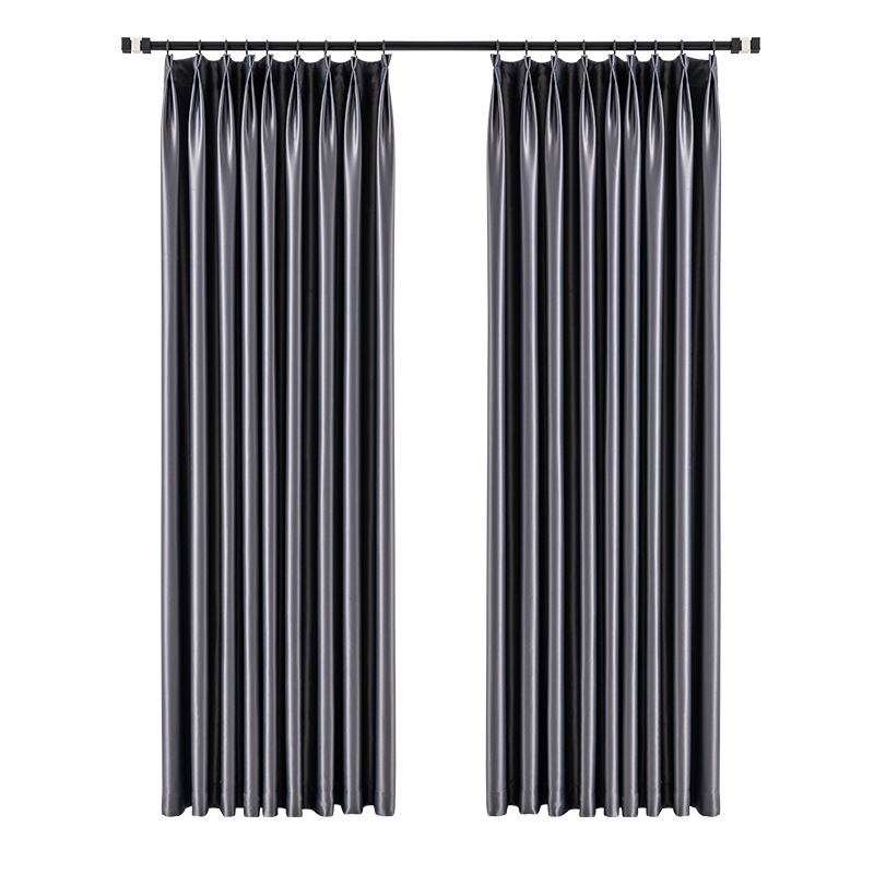 Parasol completo, aislamiento térmico, protección solar, ingeniería, hotel escolar, dormitorio moderno simple, sala de estar, tela para el sol, cortinas terminadas al por mayor