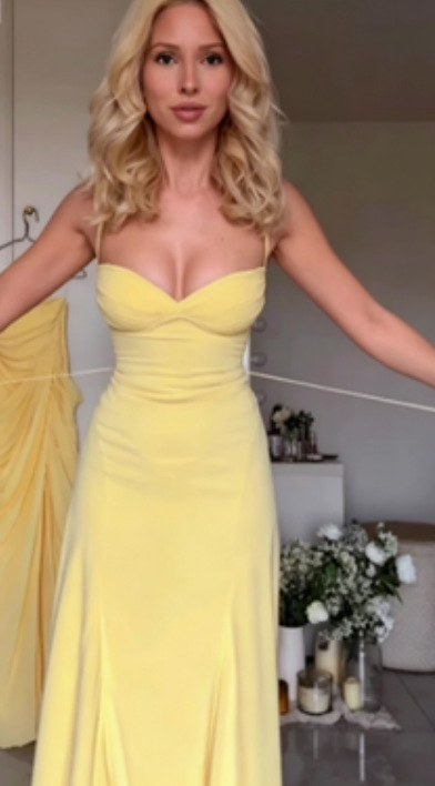 Sexy Halter Neck Tube Top Waist Cinched Big Swing Dress Slimming Bodycon Formal Evening Gown Party Banquet Cocktail Dress_ecoleips.com