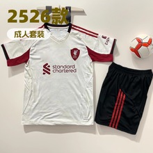 25-26成人短袖套装足球服AC曼城迈阿密利物浦运动休闲短袖足球服