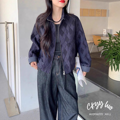 轻薄款夹棉外套女2025冬季休闲百搭时尚简约轻薄款棉服夹克上衣女