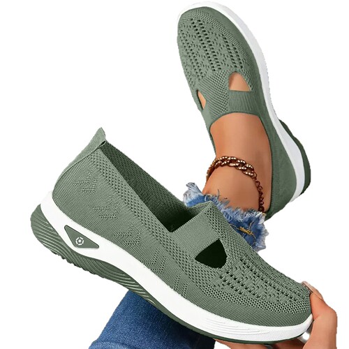 Middle-aged and elderly mother's shoes casual cross-border comfortable mesh shoes breathable women's 2026 women's shoes soft-sole single-layer shoes autumn