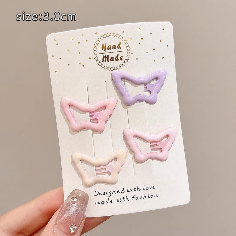 Celebritía en línea dulce chica BB clip nuevo clip de cabello de niños estrella rosa clip de cabello de niña clip de cabello de frangeo clip de cabello