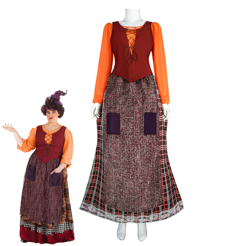 漫優品魔女も狂ったcos服ハロウィーンの新型サンダーソンサラのコスプレ衣装の現物ロット|undefined