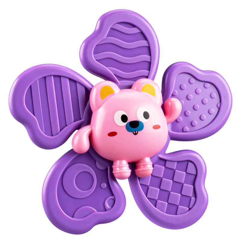 Transfronteriza Amazon lechón giratorio flor dedo Gyro niños animal sonajero baño de agua juguete