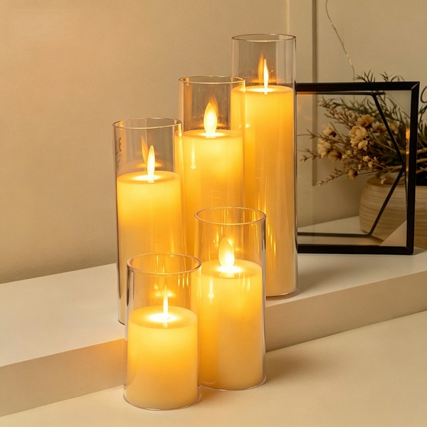 Cross-border LED electronic candle light remote control simulation…