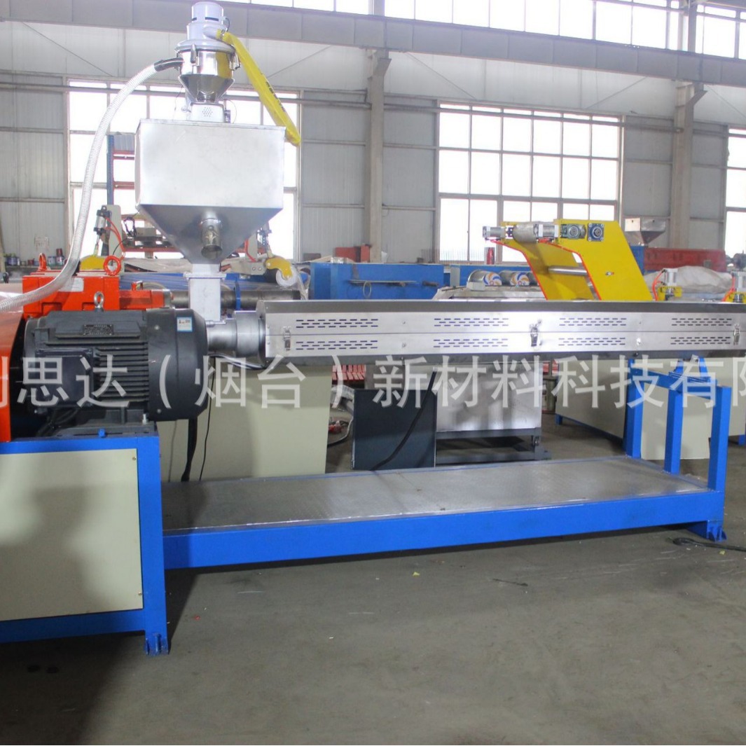 塑料拉丝机绳子丝渔网单丝线防雹网朝鲜麻圆丝挤出拔丝机塑料圆丝