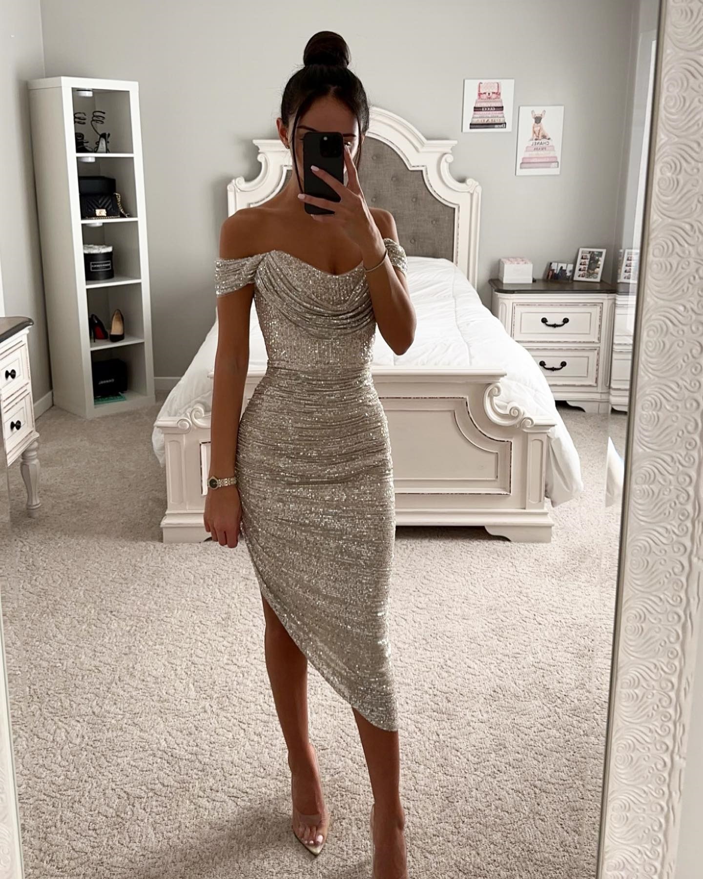 Naiste kokteilikleit litrite ja tõmblukuga pidulik kleit_voghion.com