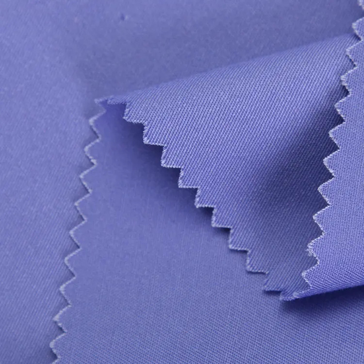 80 algodón 20 poliéster azul mezcla de algodón tela de camisa de hombre
