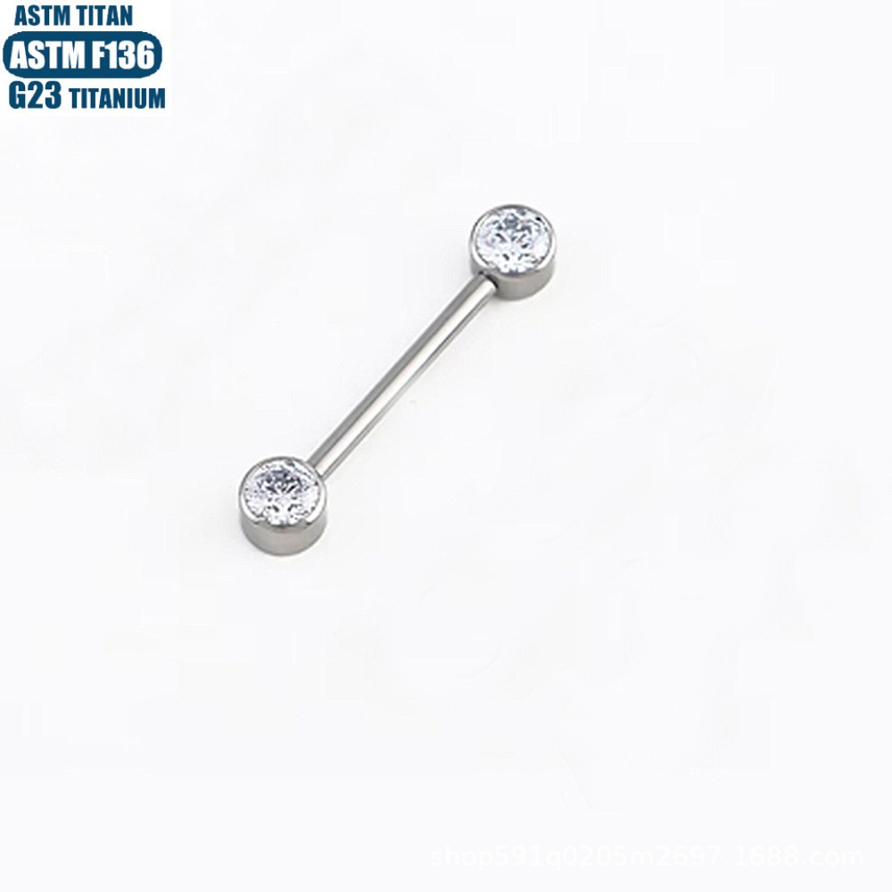 Pointed titanium steel lip stud product view