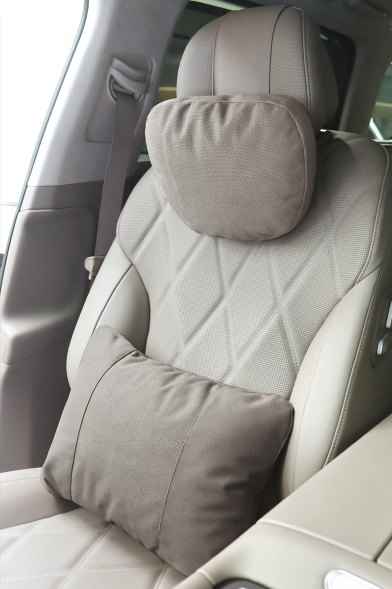 Suitable for Wenjie M789 Universal Neck Pillow, Perforated and Breathable, Mercedes-Benz S-Class Car Headrest, Car Soft Lumbar Support Cushion