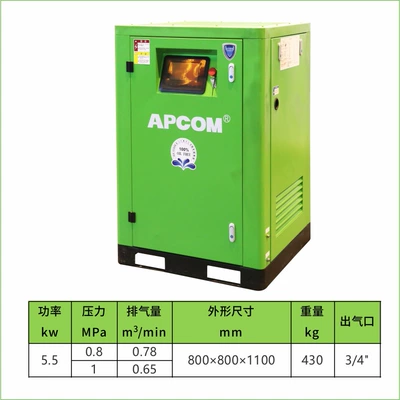 Food and medicine oil-free air compressor low pressure 75kw water lubrication high pressure permanent magnet frequency conversion screw air compressor (Hava kompressorları) - 55kw