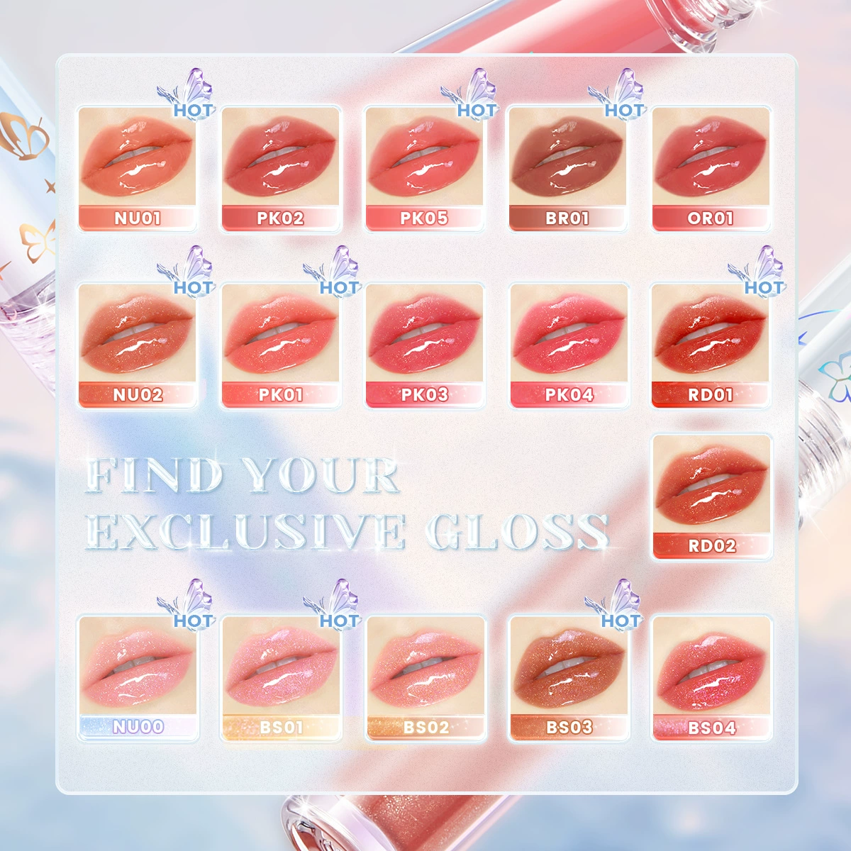 FOCALLURE Water light lip gloss flash L09 special offer (for export, purchase and distribution, not for personal sales)