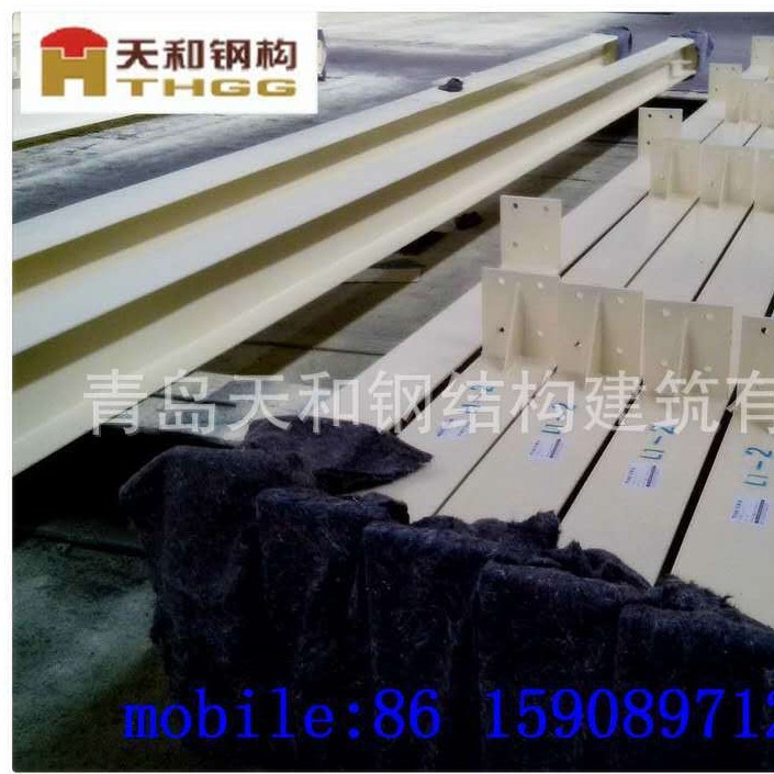 非洲澳大利亚外贸出口镀锌钢构件加工 H钢柱钢梁钢构件 青岛厂家