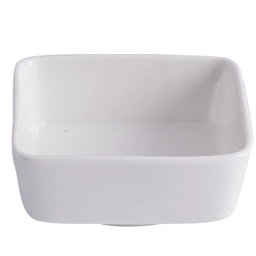 Японская квадратная керамическая тарелка для соусов, маленькая квадратная миска для закусок, блюдца для гарниров, для приготовления с уксусом, белый фарфор