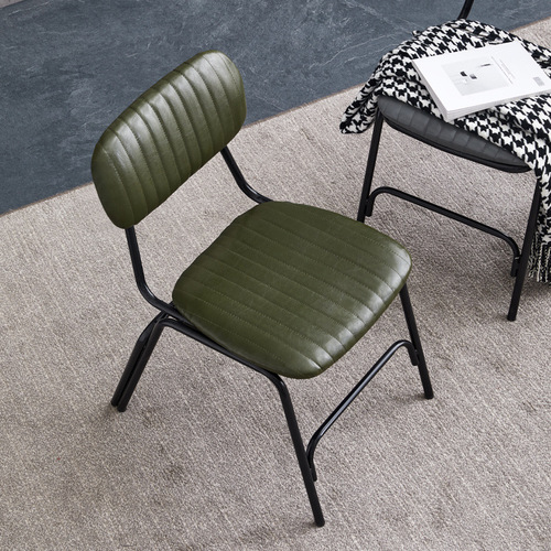 Loft industrial-style iron-backed bench, minimalist barbecue shop creative chair, American coffee restaurant retro dining chair