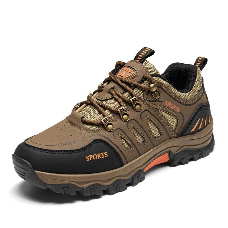 Breathable non-slip footwear, wear-resistant climbing men's sports shoes for leisure for hiking, 2023 collection
