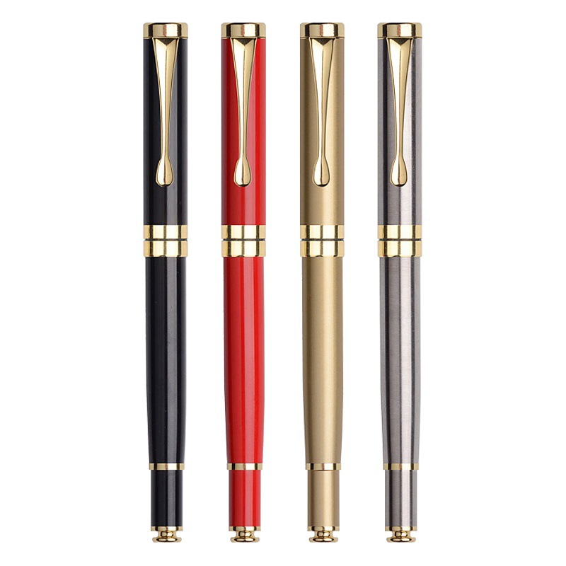 Manufacturer Customizes Chinese Red Business Metal Signature Pen, Ballpoint Pen, Gel Pen, Company Gift Pen, Can Be Engraved