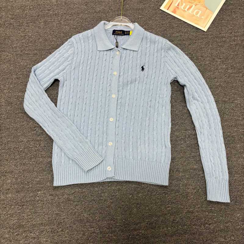 Ralph Lauren 经典基础百搭款翻领开衫纯色小马刺绣logo 针织长袖|undefined