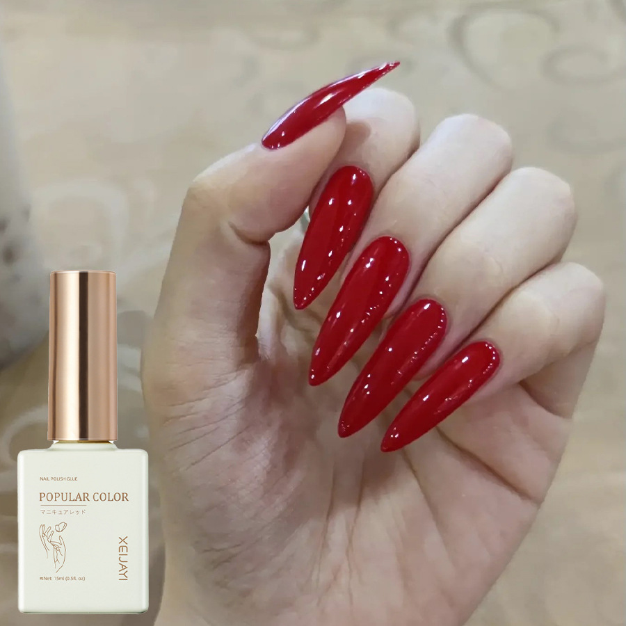 Solid color new white nail polish gel naked through nail shop special high nail polish lasting firm factory wholesale