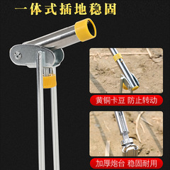 Wholesale fishing gear supplier, direct supply stainless steel fishing rod holder, ground stake rod holder, drop shipping one piece