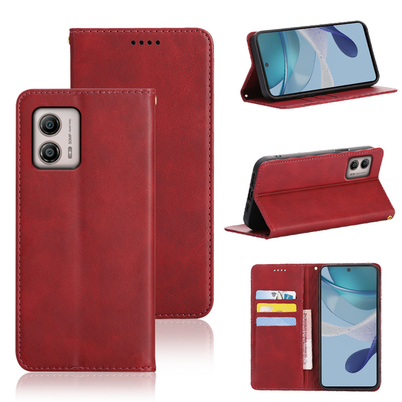 Suitable for Motorola Moto G30/G20/G10 4g Mobile Phone Case, Calfskin Strong Magnetic Mobile Phone Leather Case, Japanese Version