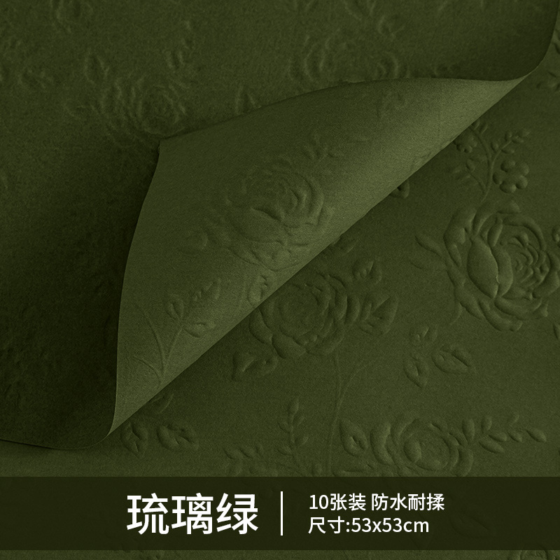 Papel estereoscopico coreano punto de ondulación espeso papel impermeable a prueba de agua papel de embalaje de flores material floral