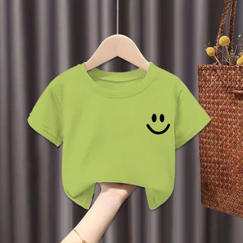 3Dプリント純綿4人家族半袖Tシャツ親子着用2025春シンプルでスタイリッシュ|undefined