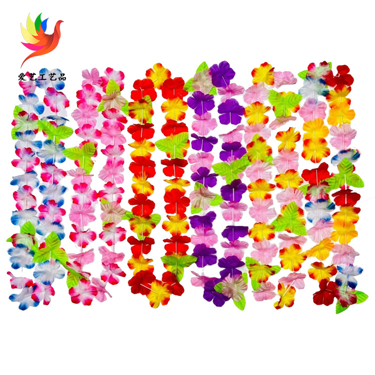 Poliéster tela de simulación pétalos guirlandas ceremonia de entrega de premios guirlandas coloridas festivales de baile guirlandas vestidos