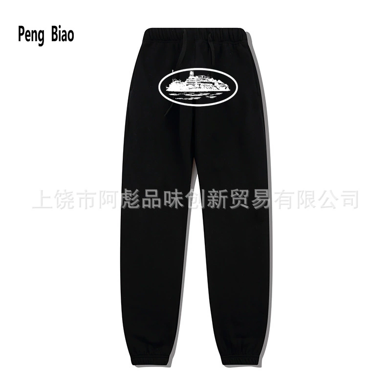 Популярные мужские флисовые спортивные штаны Amazon, европейские и американские мужские и женские спортивные спортивные штаны, свободные быстрые брюки, длинные брюки, партия