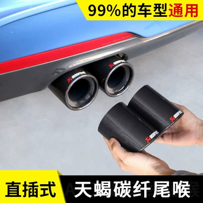 Suitable for Toyota Crown Land Release Special Carbon Fiber Tail Throat Exhaust Pipe Decoration Cover Sports Exterior Decoration Decoration